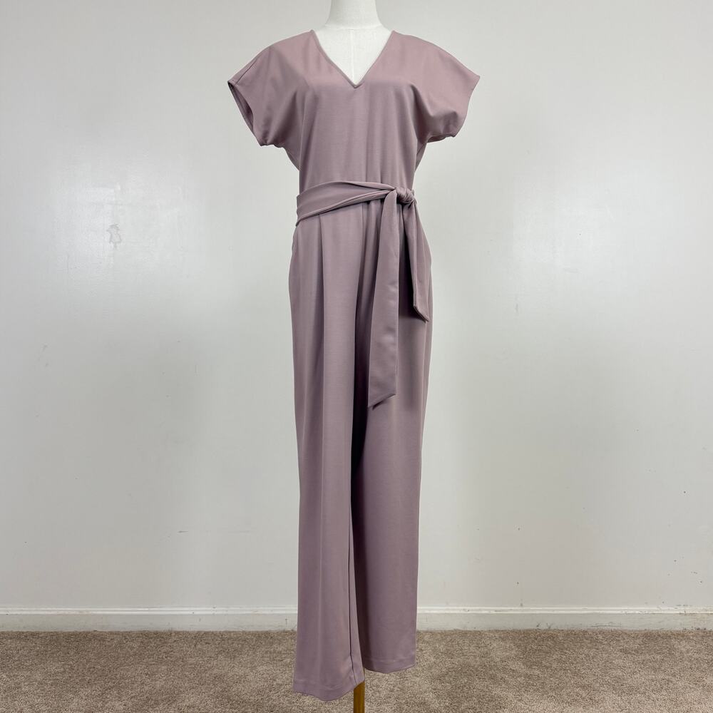 NWT Express Women's Cropped V-neck Jumpsuit Short Sleeves Size M